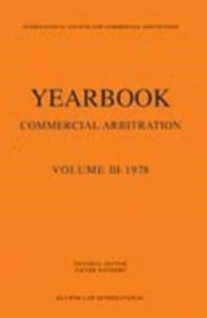 Yearbook Commercial Arbitration, 1978, Paperback / softback Book