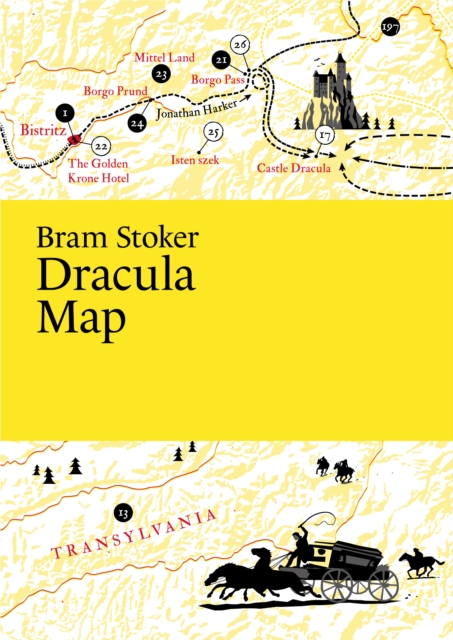 Bram Stoker, Dracula Map, Sheet map, folded Book