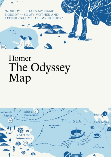 Homer, The Odyssey Map, Sheet map, folded Book