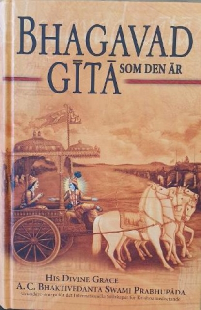 Bhagavad Gita Som Den Ar [Swedish language], Hardback Book