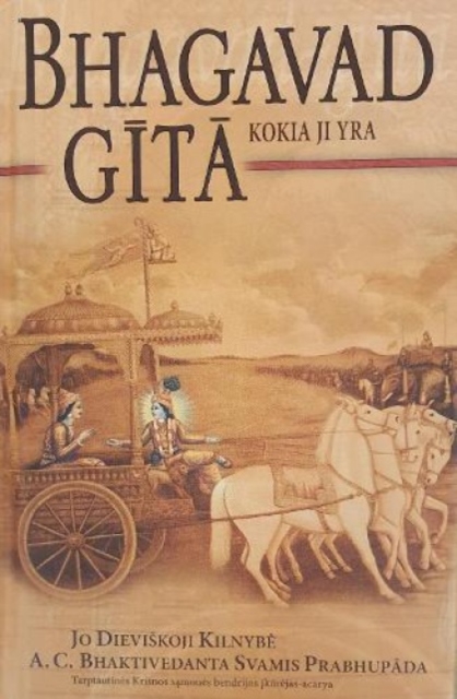Bhagavad-Gita Kokia Ji Yra [Lithuanian language], Hardback Book