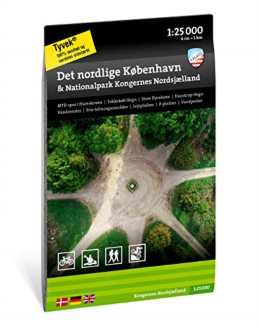 Det nordlige København & Nationalpark Kongernes Nordsjælland, Sheet map, folded Book