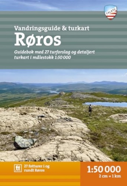 Røros map + guide, Sheet map, folded Book