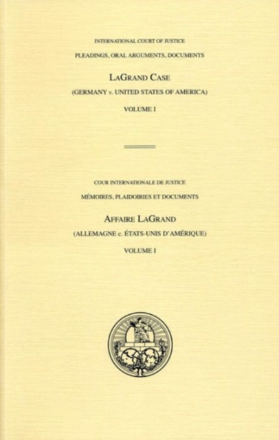 Germany v. United States of America : Vol. 1, Paperback / softback Book