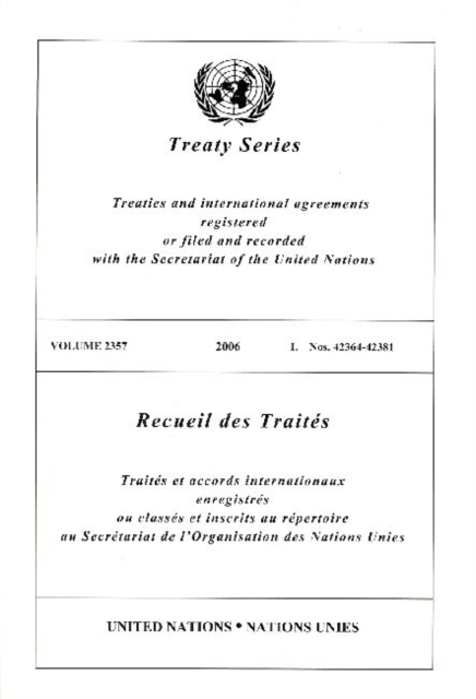 Treaty Series 2357 I : 42364-42381, Paperback / softback Book