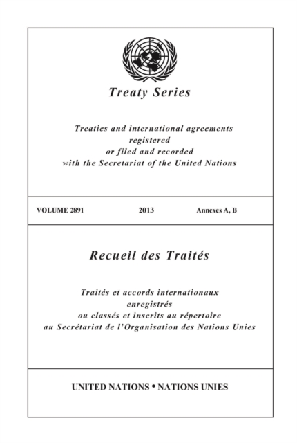 Treaty Series 2891 (English/French Edition), Paperback / softback Book