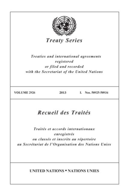 Treaty Series 2926 (English/French Edition), Paperback / softback Book