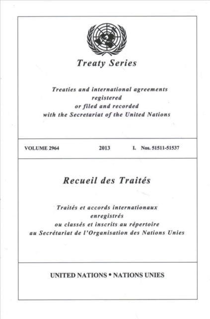 Treaty Series 2964 (English/French Edition), Paperback / softback Book