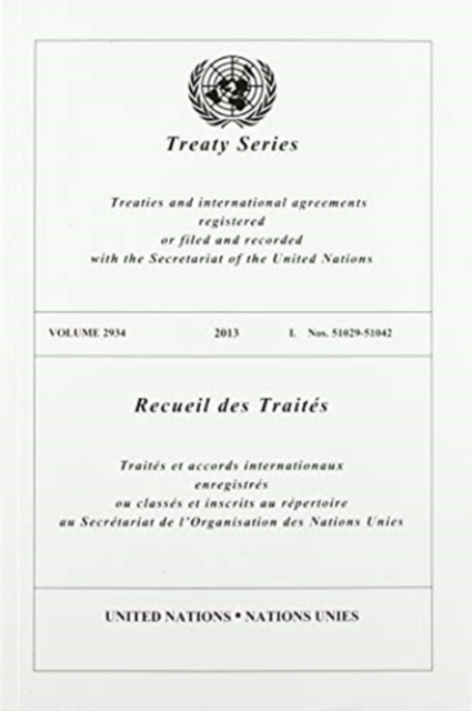 Treaty Series 2934 (Bilingual), Paperback / softback Book