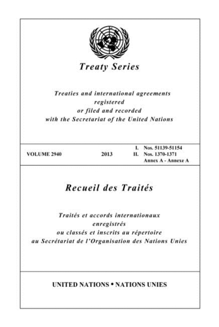 Treaty Series 2940 (English/French Edition), Paperback / softback Book