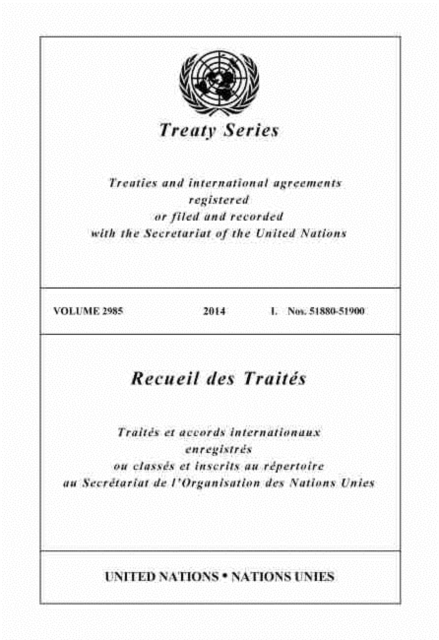 Treaty Series 2985 (English/French Edition), Paperback / softback Book