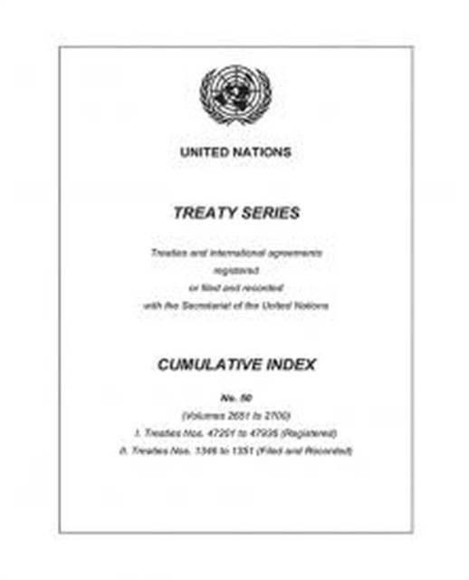 Treaty Series Cumulative Index Number 50, Paperback / softback Book