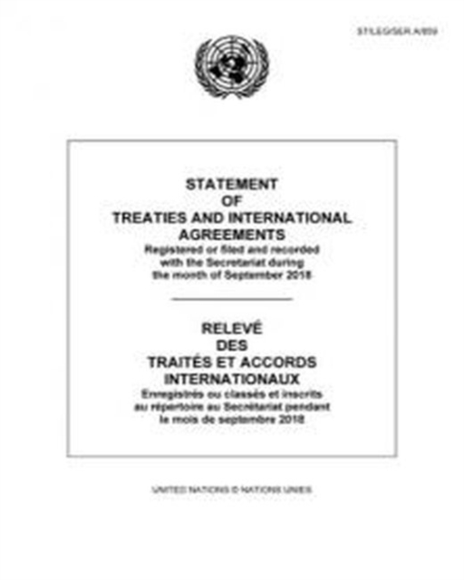 Statement of Treaties and International Agreements (English/French Edition), Paperback / softback Book