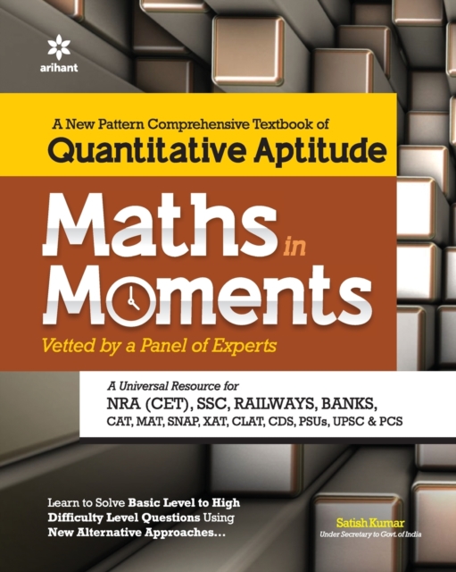 Maths in Moments Quantitative Aptitude for Competitive Exams, Paperback / softback Book