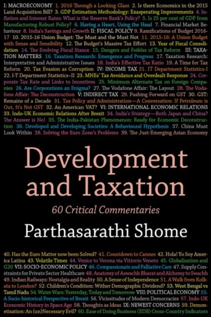 Development and Taxation : 60 Critical Commentaries, Hardback Book