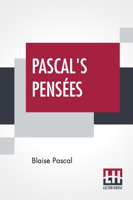 Pascal's Pensees : Introduction By T. S. Eliot, Paperback / softback Book