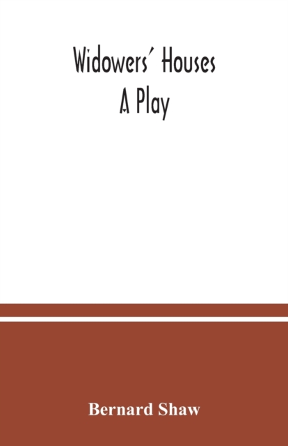 Widowers' houses : a play, Paperback / softback Book