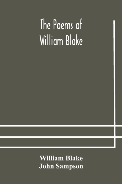 The poems of William Blake, Paperback / softback Book