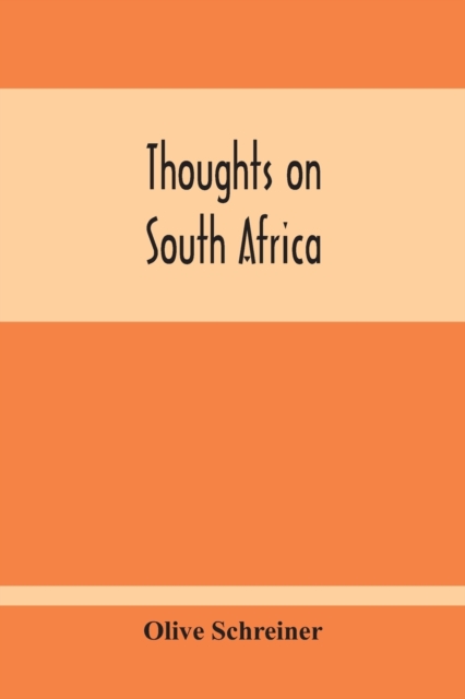 Thoughts On South Africa, Paperback / softback Book