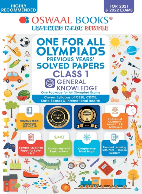 One for All Olympiad Previous Years' Solved Papers : General Knowledge Book Class-1, Paperback / softback Book
