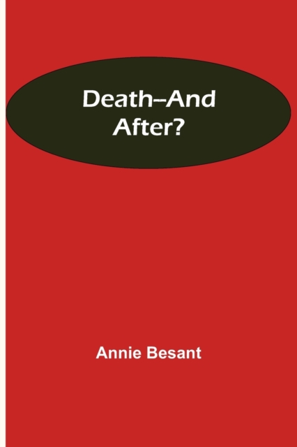 Death--and After?, Paperback / softback Book