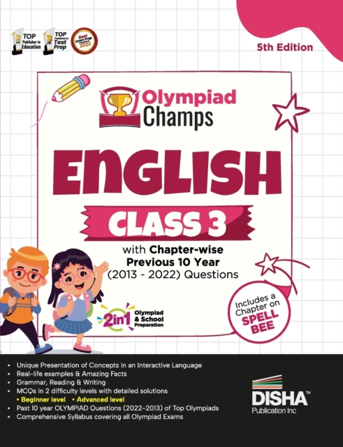 Olympiad Champs English Class 3 with Chapter-Wise Previous 10 Year (2013 - 2022) Questions Complete Prep Guide with Theory, Pyqs, Past & Practice Exercise, Paperback / softback Book