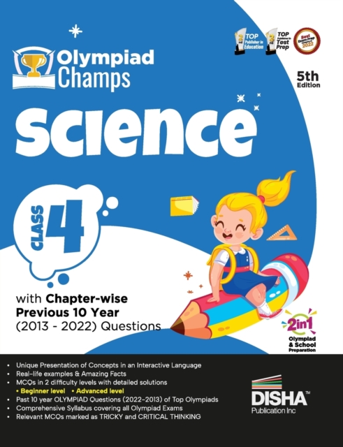 Olympiad Champs Science Class 4 with Chapter-Wise Previous 10 Year (2013 - 2022) Questions Complete Prep Guide with Theory, Pyqs, Past & Practice Exercise, Paperback / softback Book