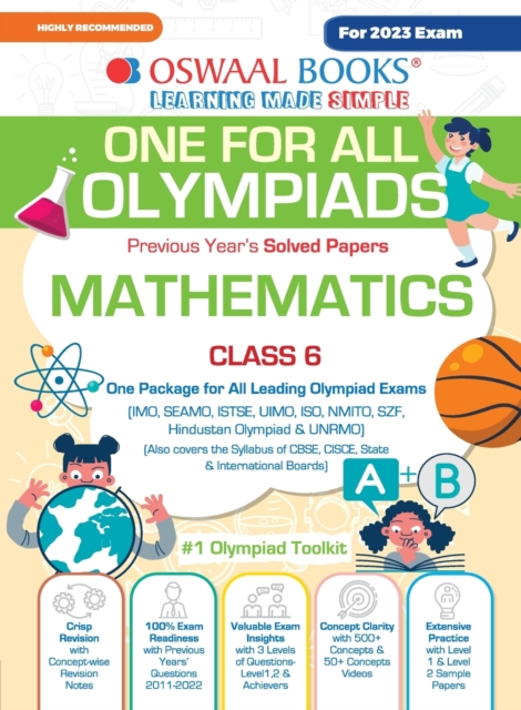 Oswaal One For All Olympiad Previous Years' Solved Papers, Class-6 ...