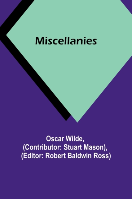 Miscellanies, Paperback / softback Book