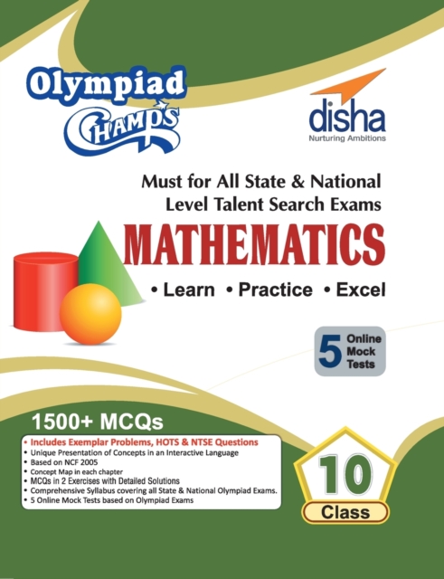 Olympiad Champs Mathematics Class 10 with 5 Mock Online Olympiad Tests, Paperback / softback Book