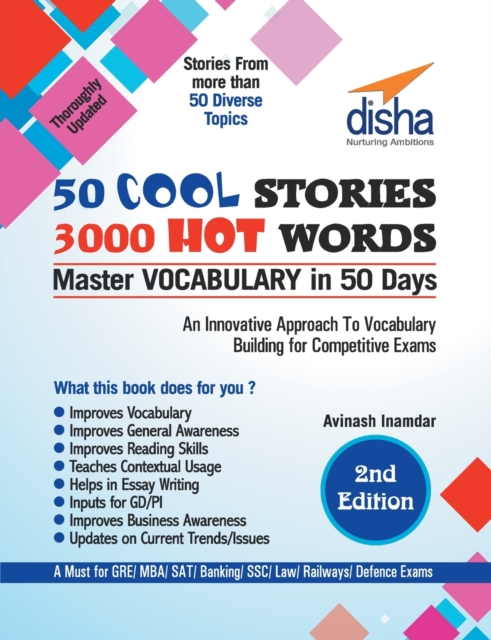 50 Cool Stories 3000 Hot Words (Master Vocabulary in 50 Days) for GRE/ MBA/ Sat/ Banking/ Ssc/ Defence Exams 2nd Edition, Paperback / softback Book