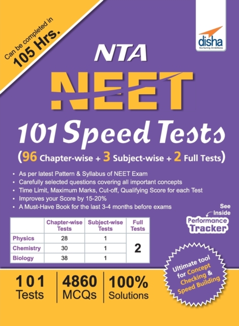 Nta Neet 101 Speed Tests : 96 Chapter-Wise + 3 Subject-Wise + 2 Full, Electronic book text Book