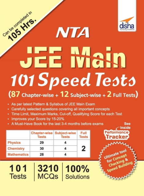 Nta Jee Main 101 Speed Tests : 87 Chapter-Wise + 12 Subject-Wise + 2 Full Tests, Electronic book text Book