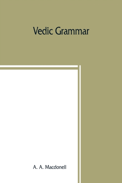 Vedic grammar, Paperback / softback Book