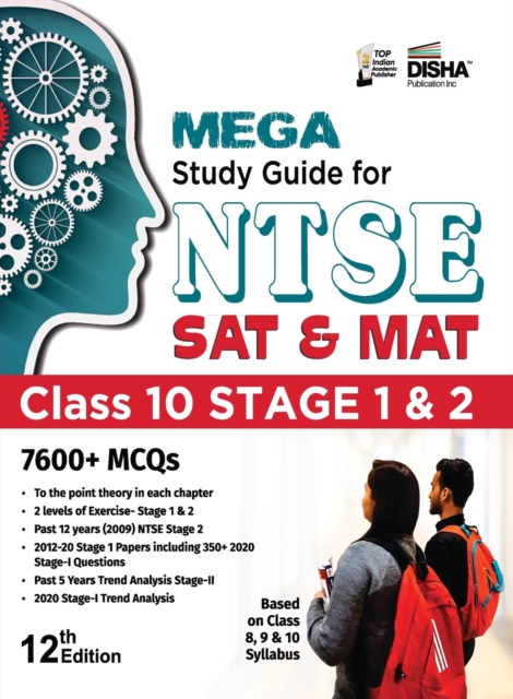 Mega Study Guide for Ntse (Sat & Mat) Class 10 Stage 1 & 2, Paperback / softback Book
