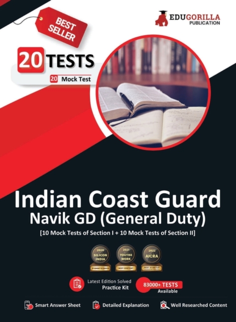 Indian Coast Guard Navik GD Book 2023 (English Edition) - 1100 Solved Questions [20 Mock Tests (Section I and Section II)] with Free Access To Online Tests, Paperback / softback Book