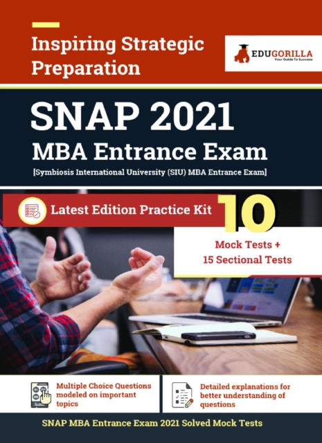 SNAP MBA Entrance Exam 2021 10 Mock Tests + 15 Sectional Tests, PDF eBook