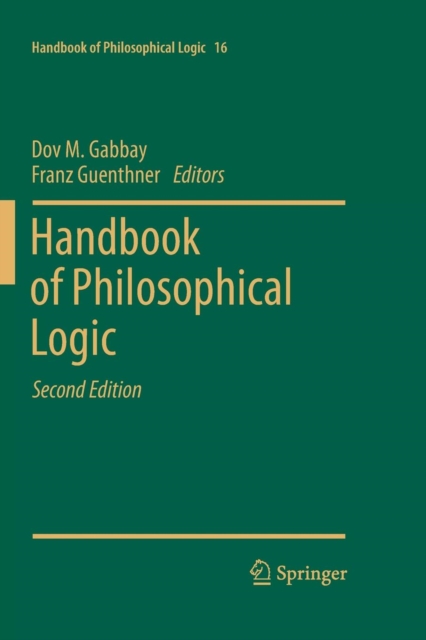 Handbook of  Philosophical Logic : Volume 16, Paperback / softback Book