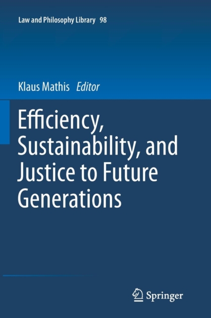 Efficiency, Sustainability, and Justice to Future Generations, Paperback / softback Book