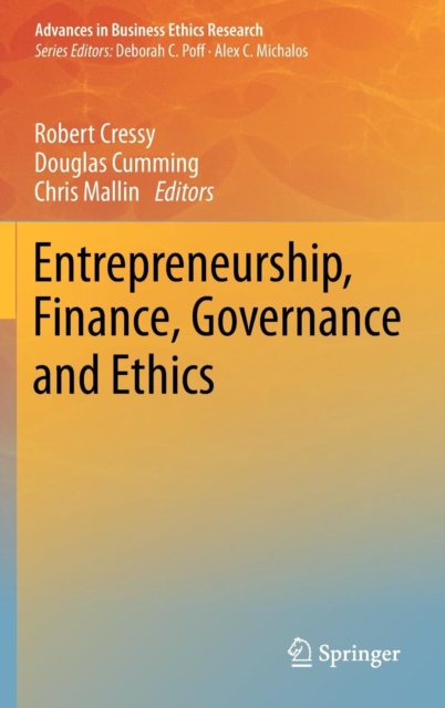 Entrepreneurship, Finance, Governance and Ethics, Hardback Book