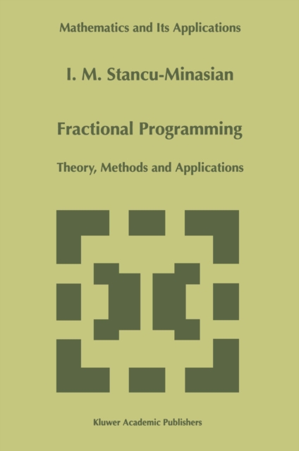 Fractional Programming : Theory, Methods and Applications, PDF eBook