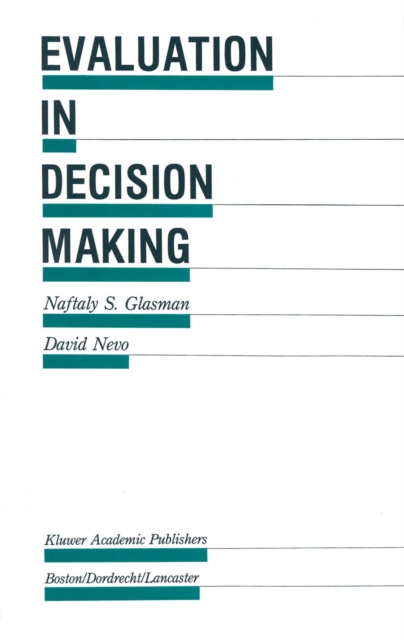 Evaluation in Decision Making : The case of school administration, PDF eBook