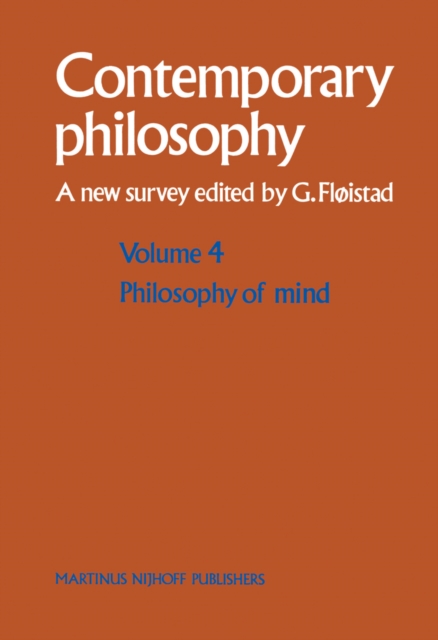 Philosophy of Mind/Philosophie de l'esprit, PDF eBook