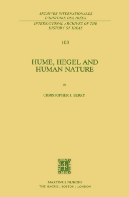 Hume, Hegel and Human Nature, PDF eBook