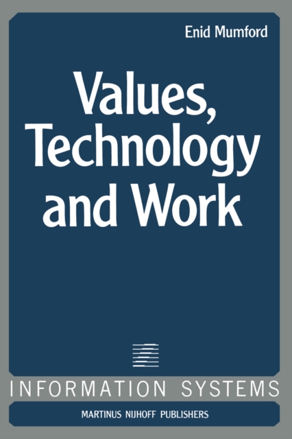 Values, Technology and Work, PDF eBook