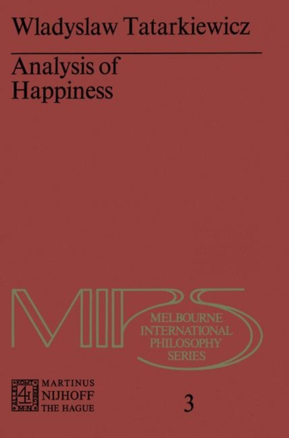 Analysis of Happiness, Paperback / softback Book