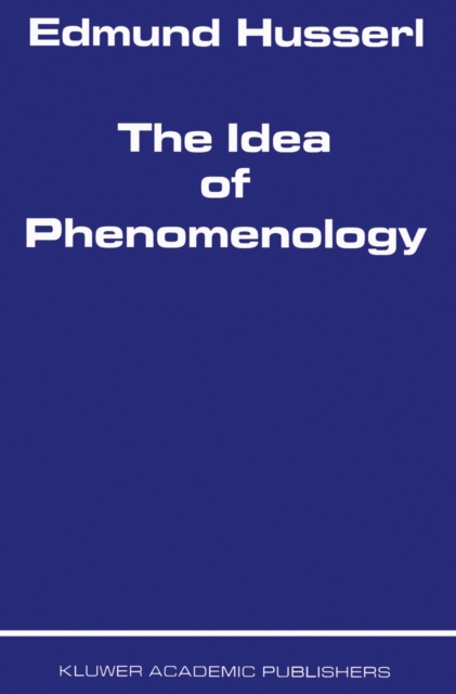 The Idea of Phenomenology, PDF eBook