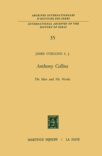 Anthony Collins The Man and His Works, PDF eBook