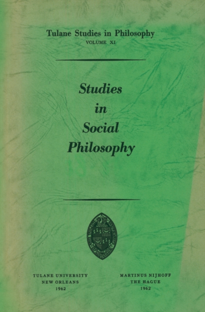 Studies in Social Philosophy, PDF eBook