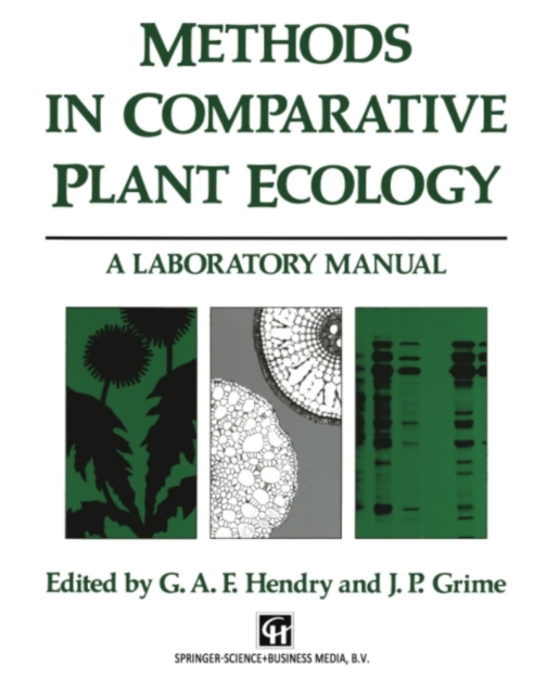 Methods in Comparative Plant Ecology : A laboratory manual, PDF eBook